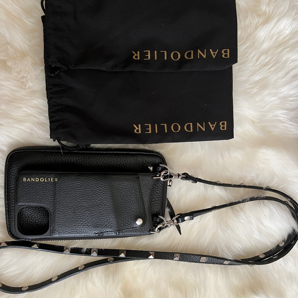Sarah pebble leather crossbody with the pebble leather expanded zip pouch.